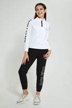 تنزيل الصورة على معرض الصور، Redtag-White-High-Neck-Sweatshirt-Active-Sweatshirts-Senior-Girls-9 to 14 Years
