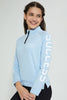 Redtag-Lt-Blue-High-Neck-Sweatshirt-Active-Sweatshirts-Senior-Girls-9 to 14 Years