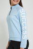 Redtag-Lt-Blue-High-Neck-Sweatshirt-Active-Sweatshirts-Senior-Girls-9 to 14 Years