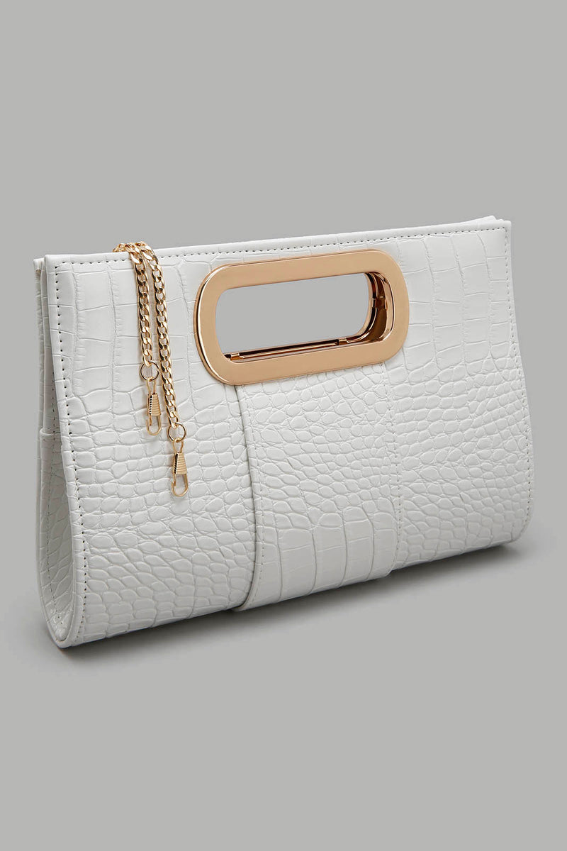 Redtag-White-Croc-Textured-Clutch-Bag-Clutches-Women-