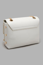 Load image into Gallery viewer, Redtag-White-Clutch-Bag-With-Lock-Clutches-Women-
