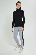 تنزيل الصورة على معرض الصور، Redtag-Black-Turtle-Neck-Pullover-Jumpers-Senior-Girls-9 to 14 Years
