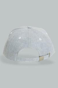 Redtag-Grey-Embroidered-Cap-Caps-Boys-