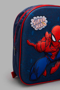 Redtag-Multicolour-Spiderman-3D-Backpack-Backpacks-Boys-