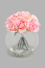 تنزيل الصورة على معرض الصور، Redtag-Pink-Artificial-Rose-In-Glass-Vase-Colour:Pink,-Filter:Home-Decor,-HMW-HOM-Plants-&amp;-Flowers,-New-In,-New-In-HMW-HOM,-Non-Sale,-S22A,-Section:Homewares-Home-Decor-
