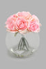 Redtag-Artificial-Rose-In-Glass-Vase-Artificial-Plants-Home-Decor-