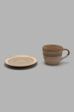 Load image into Gallery viewer, Redtag-Beige-Cup-&amp;-Saucer-Cup-And-Saucer-Home-Dining-
