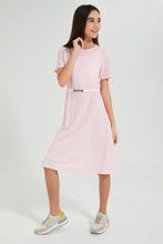 Load image into Gallery viewer, Redtag-Pink-Jacquard-Dress-Dresses-Senior-Girls-9 to 14 Years
