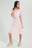 Redtag-Pink-Jacquard-Dress-Dresses-Senior-Girls-9 to 14 Years