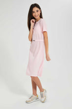 Load image into Gallery viewer, Redtag-Pink-Jacquard-Dress-Dresses-Senior-Girls-9 to 14 Years
