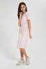 Redtag-Pink-Jacquard-Dress-Dresses-Senior-Girls-9 to 14 Years