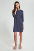 Redtag-Navy-Ditsy-Print-Nigth-Dress-Nightshirts-Senior-Girls-9 to 14 Years