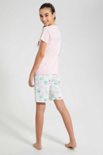 Load image into Gallery viewer, Redtag-Pink-Cupcake-Short-Sets-Pyjama-Sets-Senior-Girls-9 to 14 Years

