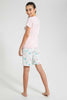 Redtag-Pink-Cupcake-Short-Sets-Pyjama-Sets-Senior-Girls-9 to 14 Years