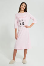 تنزيل الصورة على معرض الصور، Redtag-Pink-Butterfly-Longer-Length-Night-Dress-Nightshirts-Senior-Girls-9 to 14 Years
