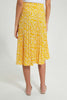 Redtag-Yellow-Floral-Pleated-Skirt-Skirts-Senior-Girls-9 to 14 Years