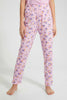 Redtag-Purple-Panda-Floral-Pajama-Sets-Pyjama-Sets-Senior-Girls-9 to 14 Years