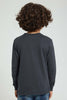 Redtag-Dark-Grey-Dino-Gel-Print-Long-Sleeve-T-Shirt-All-Over-Prints-Boys-2 to 8 Years