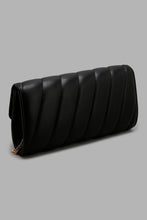 Load image into Gallery viewer, Redtag-Black-With-Gold-Embellished-Chain-Clutch-Bag-Clutches-Women-
