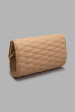 Load image into Gallery viewer, Redtag-Beige-Quilted-Envelope-Bag-Clutches-Women-
