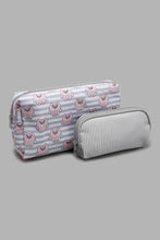 Load image into Gallery viewer, Redtag-Grey-Character-Printed-Cosmetic-Pouches-Cosmetic-Pouches-Women-
