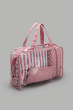 Load image into Gallery viewer, Redtag-Pink-Polka-Dots-Cosmetic-Pouches-Cosmetic-Pouches-Women-
