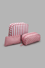 Load image into Gallery viewer, Redtag-Pink-Polka-Dots-Cosmetic-Pouches-Cosmetic-Pouches-Women-
