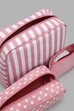 Load image into Gallery viewer, Redtag-Pink-Polka-Dots-Cosmetic-Pouches-Cosmetic-Pouches-Women-
