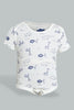 Redtag-Blue-Lion-3-Pieces-Pack-Gift-Set-Gift-Sets-Baby-0 to 12 Months