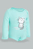 Redtag-Mint-Cats-3-Piece-Pack-Gift-Set-Gift-Sets-Baby-0 to 12 Months