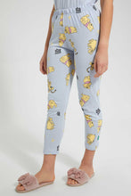 Load image into Gallery viewer, Redtag-Grey-Melange-Pooh-Printed-Pyjama-Set-Pyjama-Sets-Women&#39;s-
