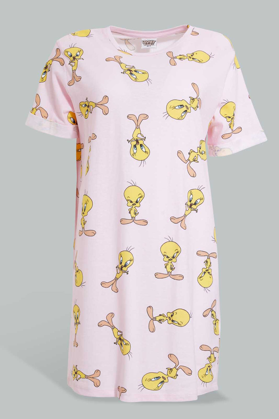 Redtag-Peach-Twitty-Printed-Nightshirt-Nightshirts-Women's-