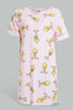 Redtag-Peach-Twitty-Printed-Nightshirt-Nightshirts-Women's-