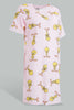 Redtag-Peach-Twitty-Printed-Nightshirt-Nightshirts-Women's-