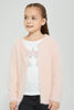 Redtag-Pink-Two-Piece-Cardigan-With-T-Shirt-Sets-Girls-2 to 8 Years