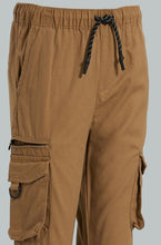 Load image into Gallery viewer, Beige Cargo Joggers
