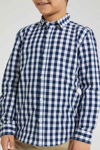 Redtag-Blue-Long-Sleeve-Check-Shirt-Boys-Shirts,-Colour:Blue,-Filter:Boys-(2-to-8-Yrs),-New-In,-New-In-BOY,-Non-Sale,-S22B,-Section:Kidswear-Boys-2 to 8 Years