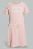 Redtag-Pink-Sporty-Knitted-Dress-Dresses-Senior-Girls-9 to 14 Years