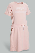 Load image into Gallery viewer, Redtag-Pink-Sporty-Knitted-Dress-Dresses-Senior-Girls-9 to 14 Years
