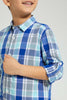 Redtag-Mint-Long-Sleeve-Check-Shirt-Boys-Shirts,-Colour:Mint,-Filter:Boys-(2-to-8-Yrs),-New-In,-New-In-BOY,-Non-Sale,-S22B,-Section:Kidswear-Boys-2 to 8 Years