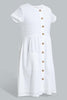 Redtag-White-Chiffly-Dress-Dresses-Senior-Girls-9 to 14 Years