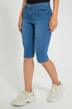 تنزيل الصورة على معرض الصور، Redtag-Light-Wash-Denim-Short-Jeggings-Women&#39;s-
