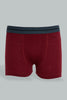 Redtag-Bsr-3-Pc-Pack-Boxer-Short-(Black/Grey-Mel/Burgundy)-Boxers-Senior-Boys-9 to 14 Years