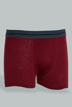 Load image into Gallery viewer, Redtag-Bsr-3-Pc-Pack-Boxer-Short-(Black/Grey-Mel/Burgundy)-Boxers-Senior-Boys-9 to 14 Years
