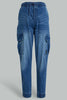 Redtag-Blue-Cargo-Jean-Jeans-Slim-Fit-Senior-Boys-9 to 14 Years