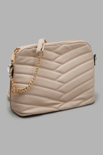 Load image into Gallery viewer, Redtag-Beige-Quilted-Cross-Body-Bag-Cross-Body-Bags-Women-
