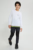 Redtag-White-Mesh-Hem-T-Shirts-Graphic-Prints-Senior-Boys-9 to 14 Years