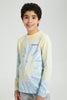 Redtag-Yellow-Tye-Dye-T-Shirts-Plain-Senior-Boys-9 to 14 Years
