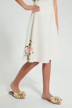 تنزيل الصورة على معرض الصور، Redtag-Beige-Skater-Embroideredroidered-Skirt-Skirts-Senior-Girls-9 to 14 Years
