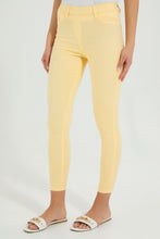 تنزيل الصورة على معرض الصور، Redtag-Mustard-Coloured-Skinny-Jegging-Jeggings-Women&#39;s-
